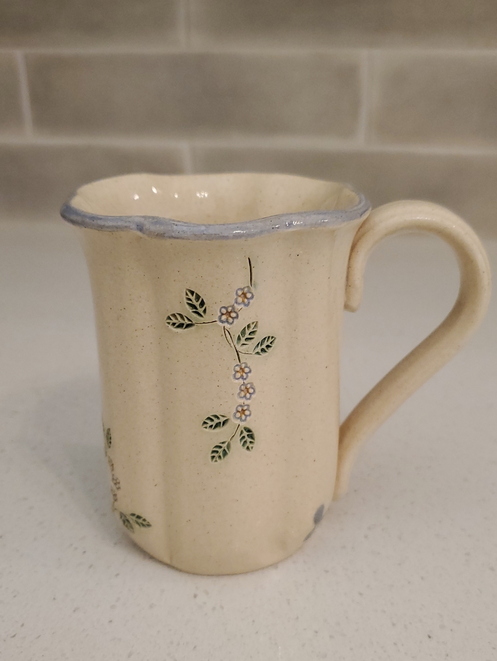 Mountain Meadows Pottery MPM Studio Pottery Mug Wildflower Vine